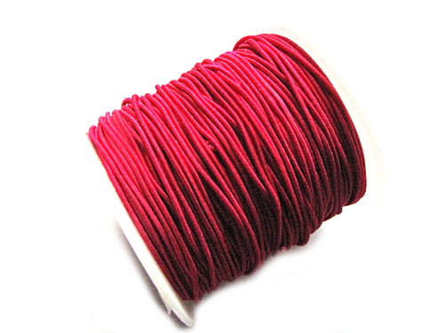 Gummikordel elastisch, 1mm, pink, 20m (0,25/m)